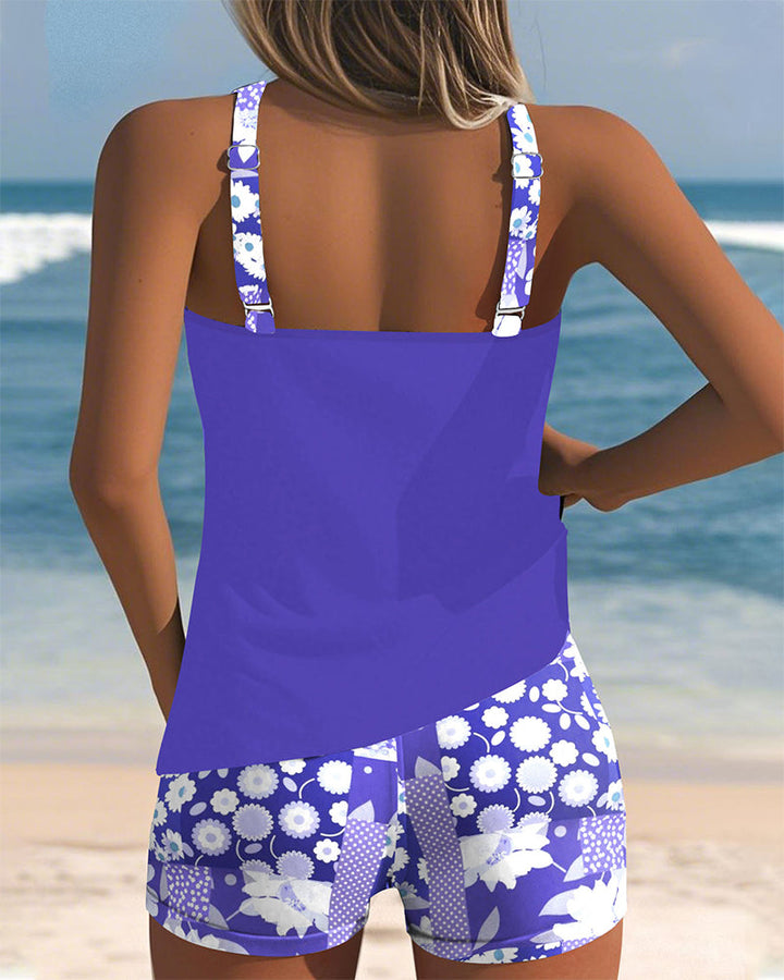 Sabrina™  - Comfortable Floral Print Two-Piece Swimsuit