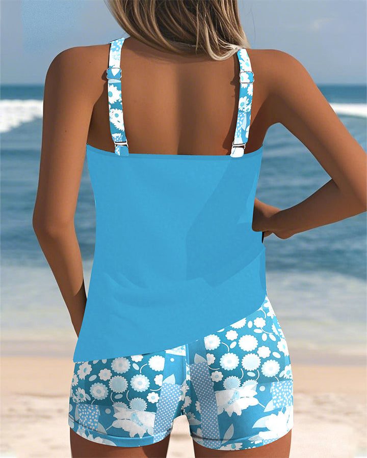 Sabrina™  - Comfortable Floral Print Two-Piece Swimsuit
