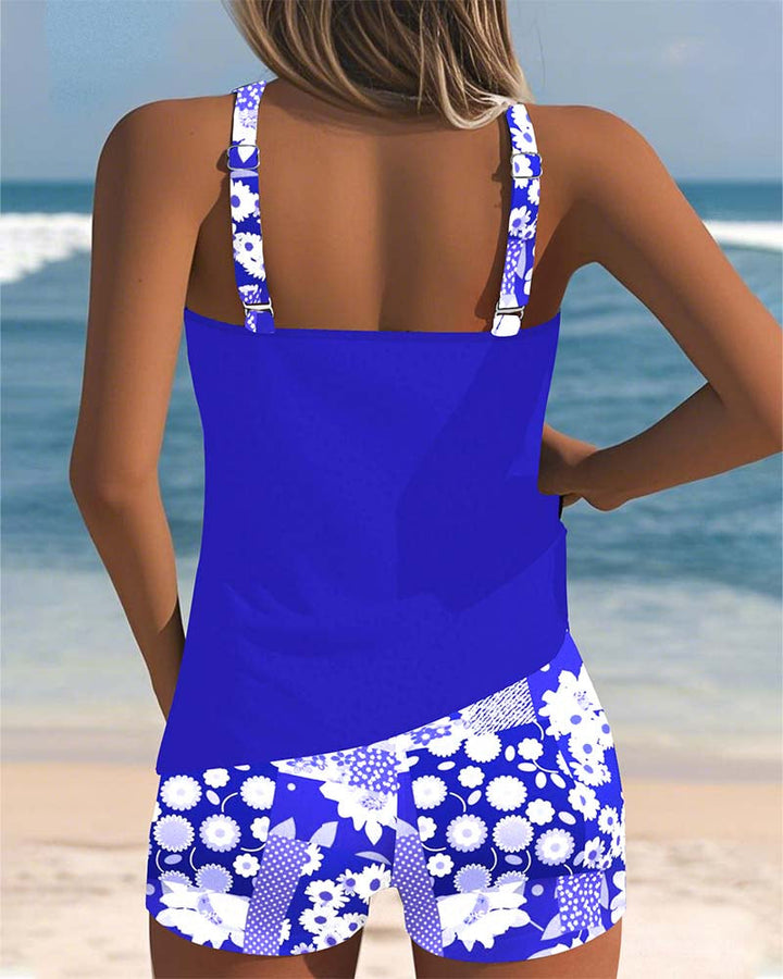Sabrina™  - Comfortable Floral Print Two-Piece Swimsuit