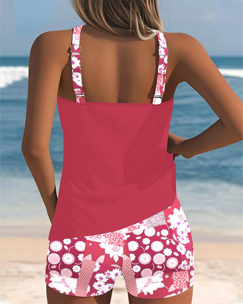 Sabrina™  - Comfortable Floral Print Two-Piece Swimsuit
