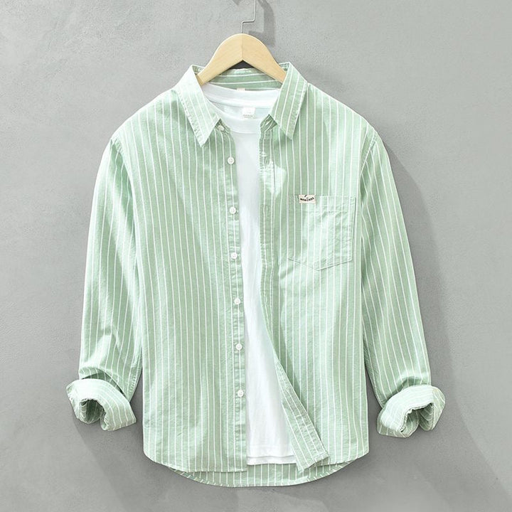 Flick™ | Chic Cotton Striped Over Shirt
