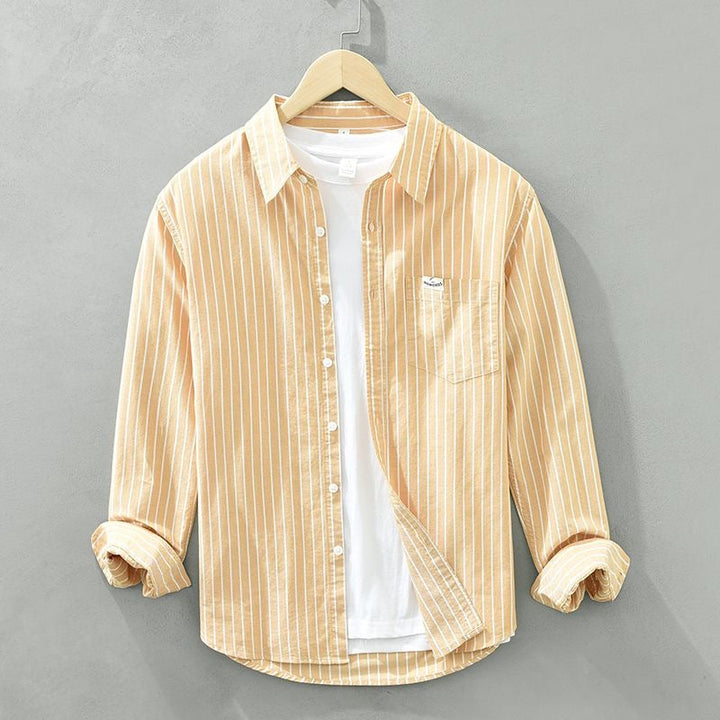 Flick™ | Chic Cotton Striped Over Shirt